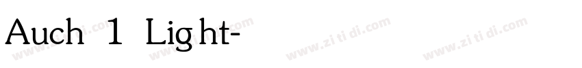 Auch 1 Light字体转换